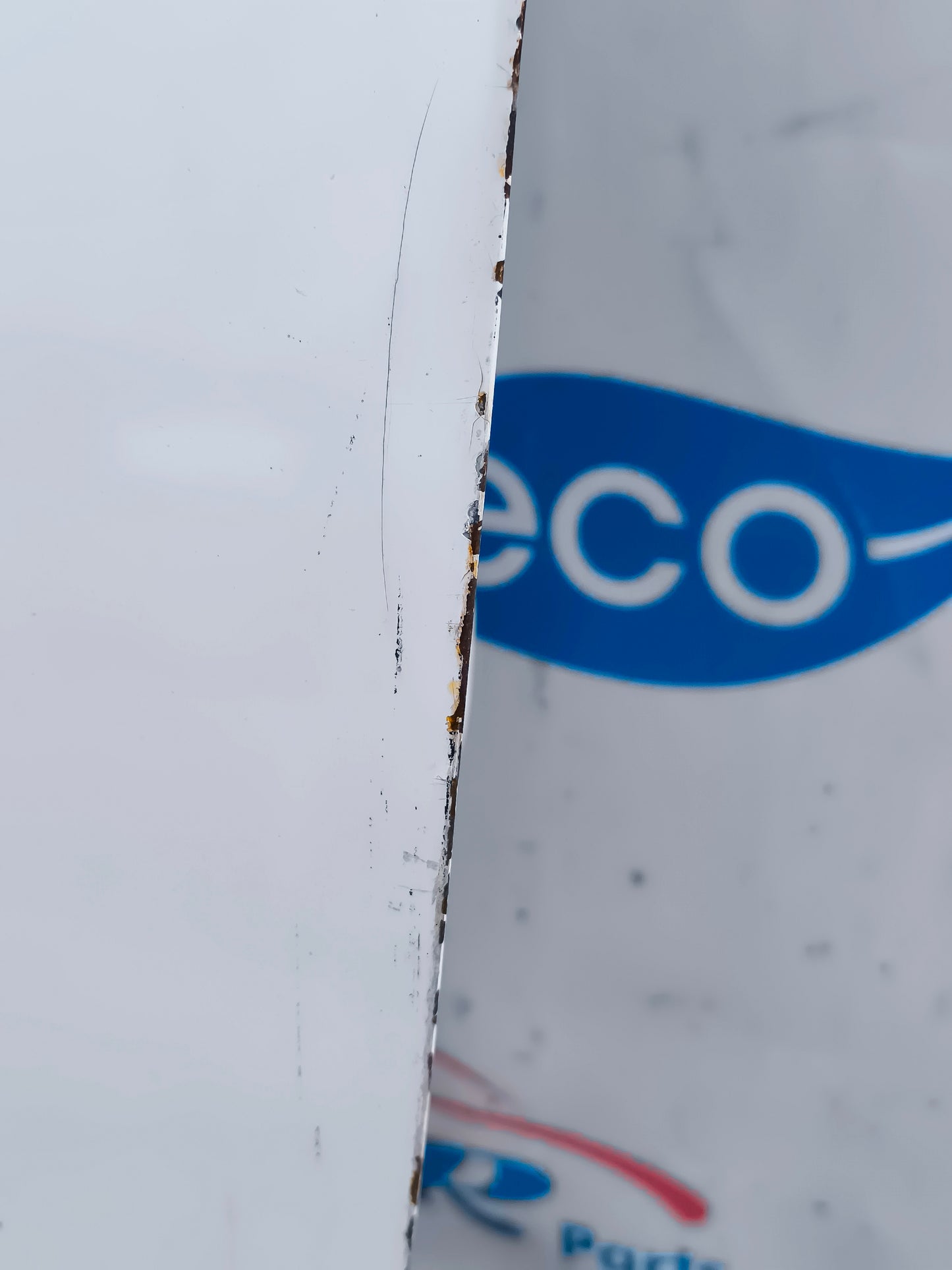 Front left door white Fiat 500 2008 ecoAG6072