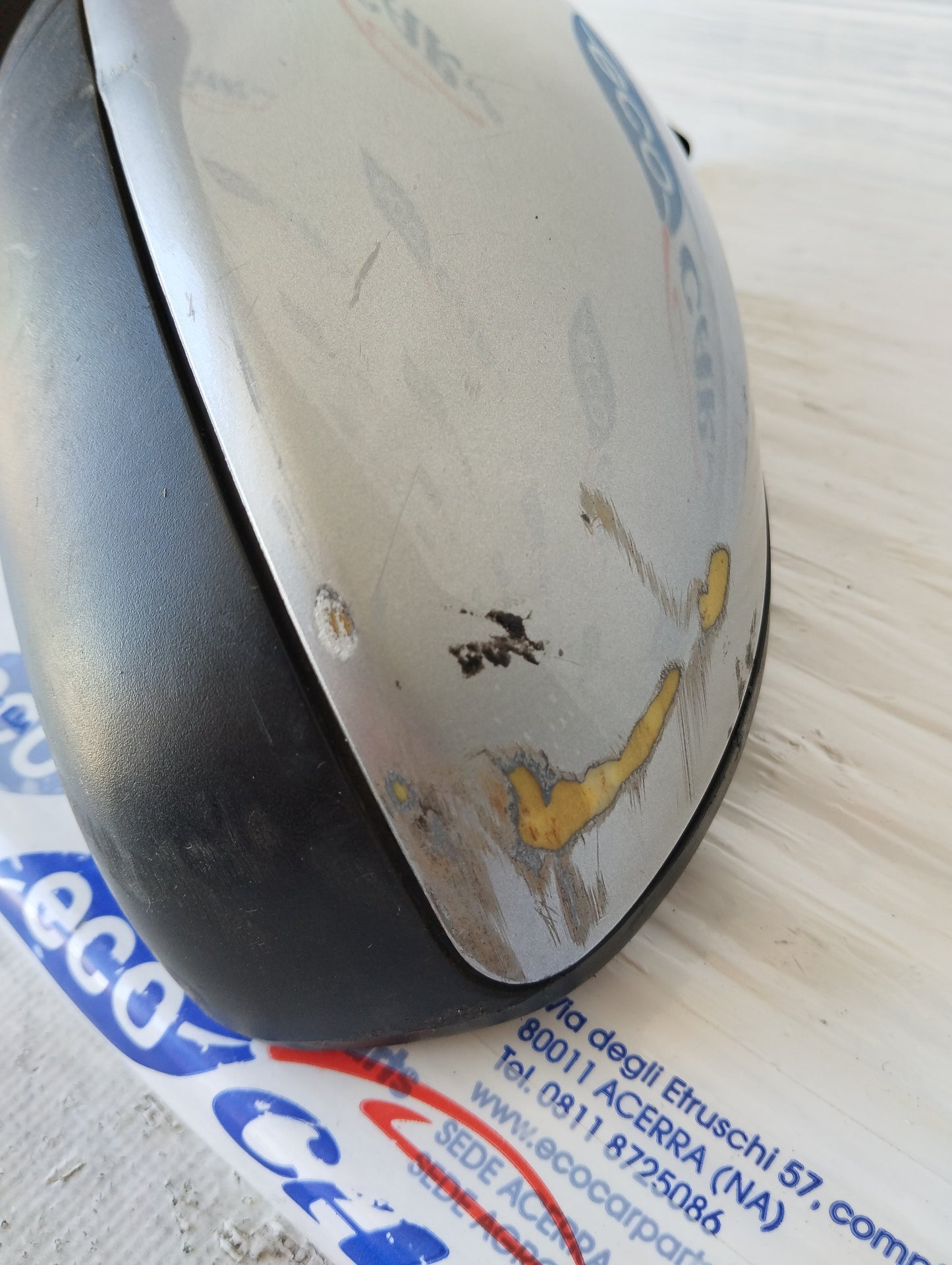 Manueller linker Außenspiegel, silbergrau, Smart Fortwo 451 ecoAG5414