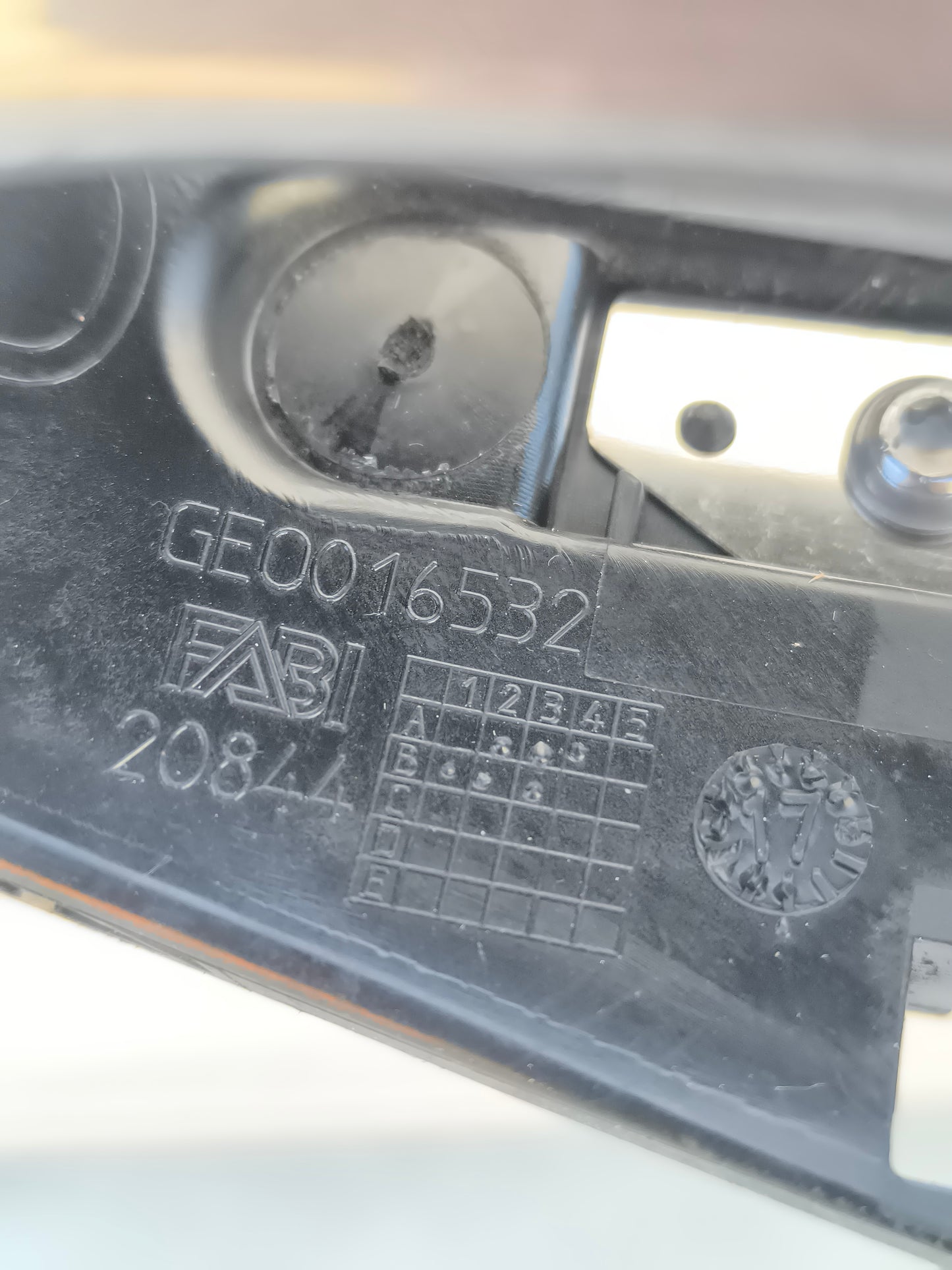 Maniglia esterna posteriore dx Citroen C3 Aircross anno 2017 cod. GE0016532 ecoAG7678