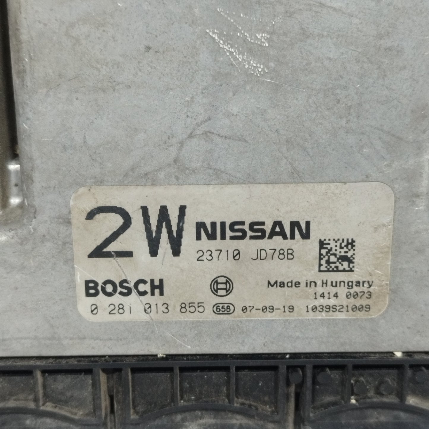 Centralina motore Nissan Qashqai 2.0 D 2008 Cod: 0281013855 ecoAC11055