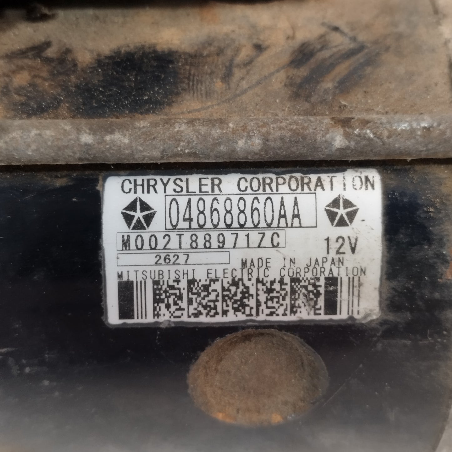 Motorino avviamento Chrysler Grand Voyager 2.8 Crdi 2009 Cod: 04868860aa ecoAC12105