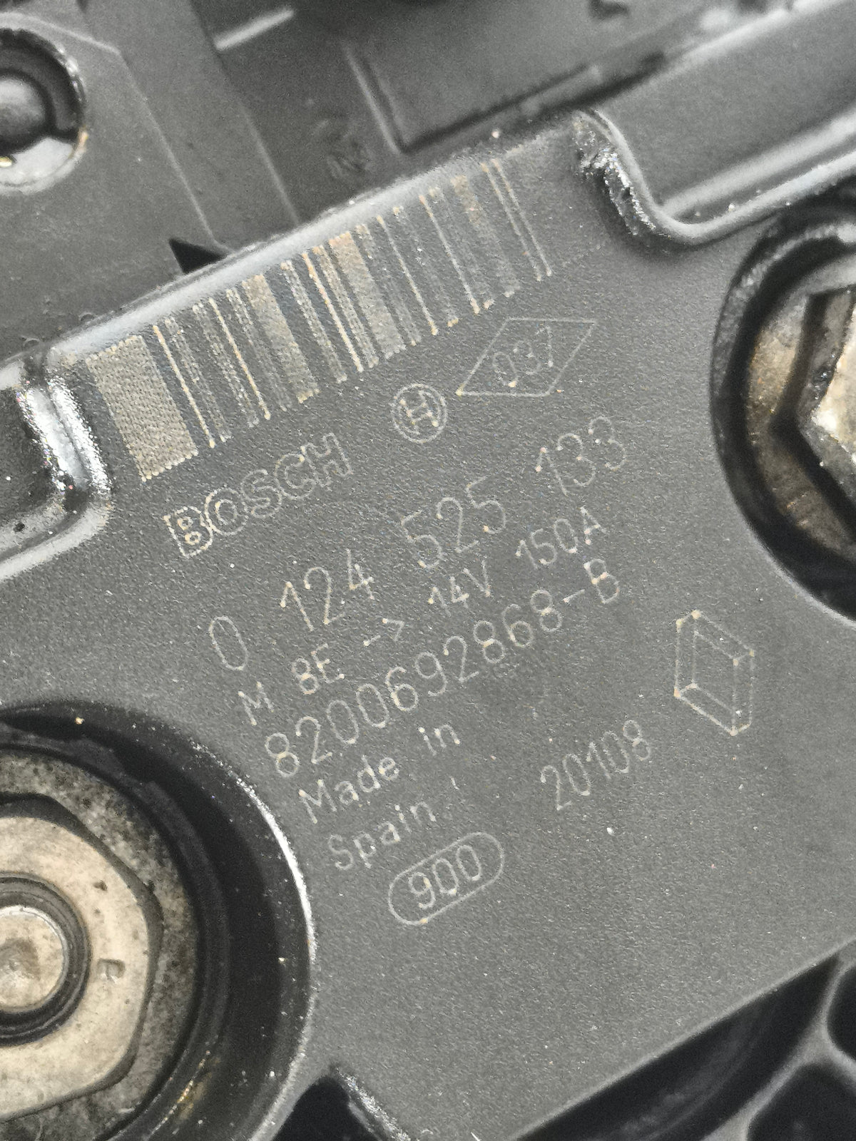 Alternatore Bosch Opel Movano 2.5 CDI anno 2003-2010 cod: 0124525133 ecoAG9902