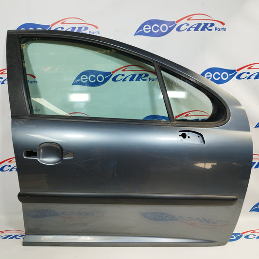 Right front door Peugeot 207 2009 dark gray ecoAC089