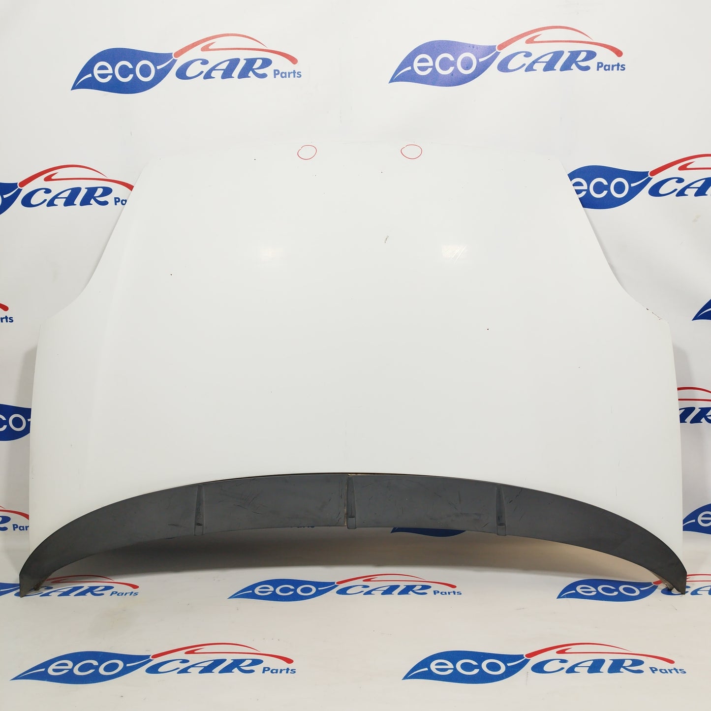 White ecoAC348 Fiat Grande Punto bonnet