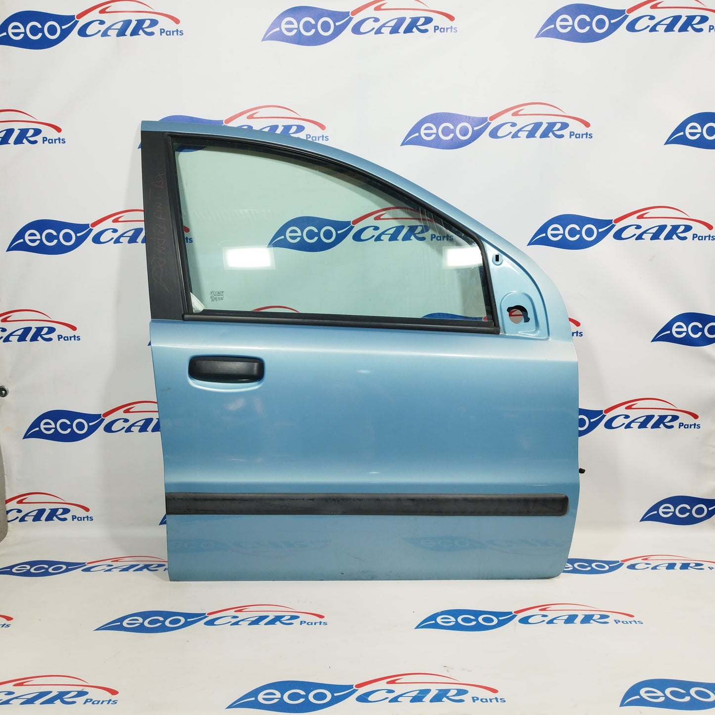 Vordere rechte Tür, hellblau, Fiat Panda 2004 ecoac350
