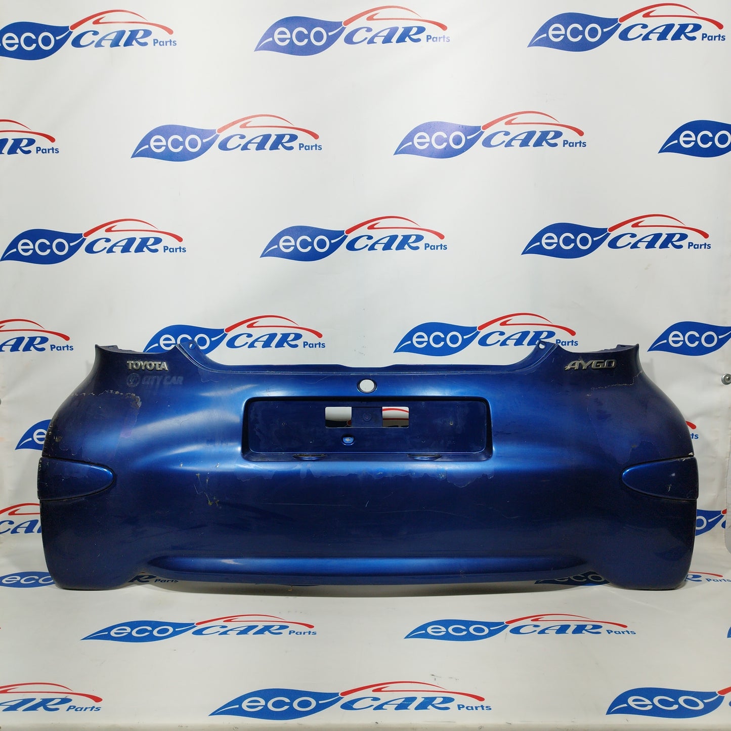 Rear bumper Toyota Aygo 2008 blue code 52159-OH030 ecoAC375