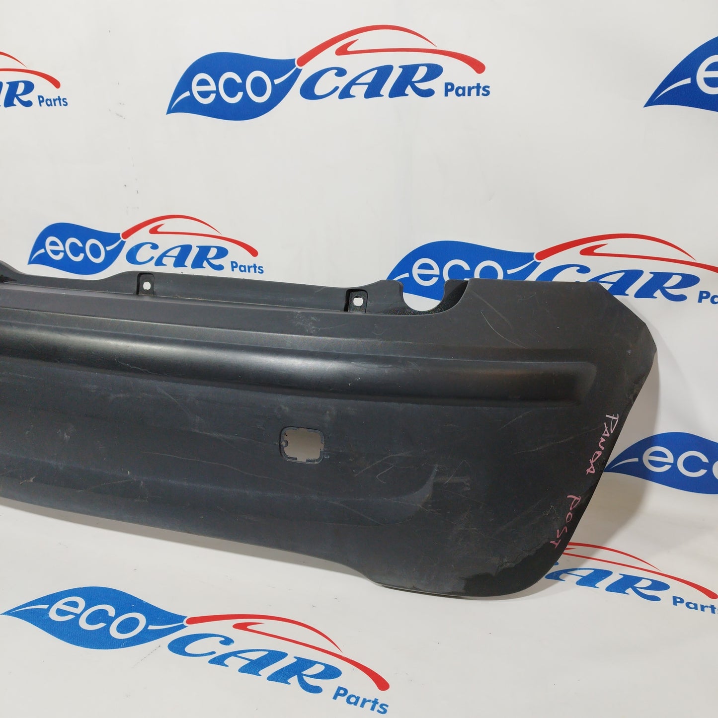 Schwarzer Kunststoff-Heckstoßfänger Fiat Panda 2006 ecoAC461