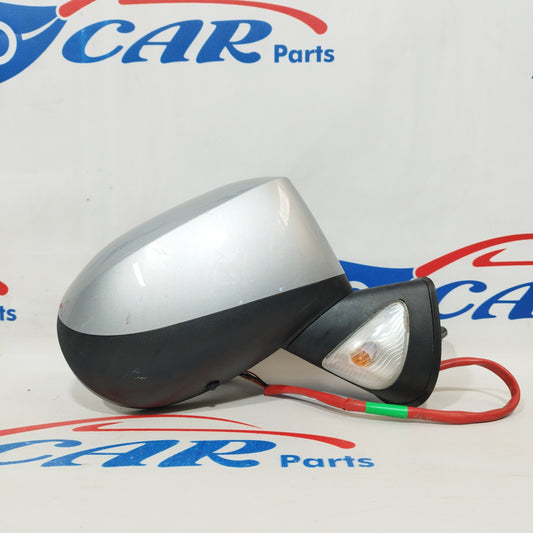 Elektrisch verstellbarer rechter Außenspiegel für Renault Modus 2008, silbergrau, weißer Pfeil (9-adrig) ecoAC687