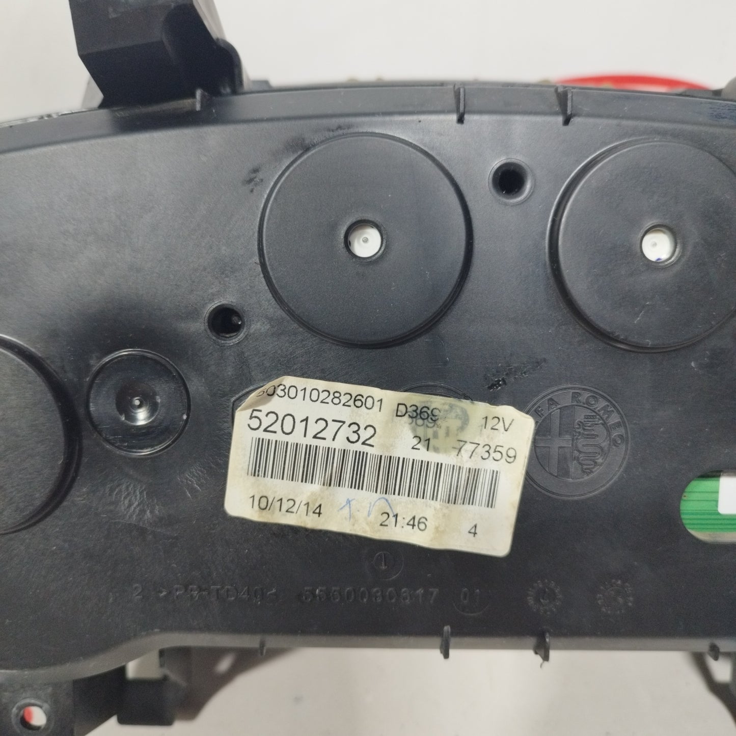 Instrument panel Fiat Punto Evo 1.4 b/methane 2014 code: 52012732 ecoAC789