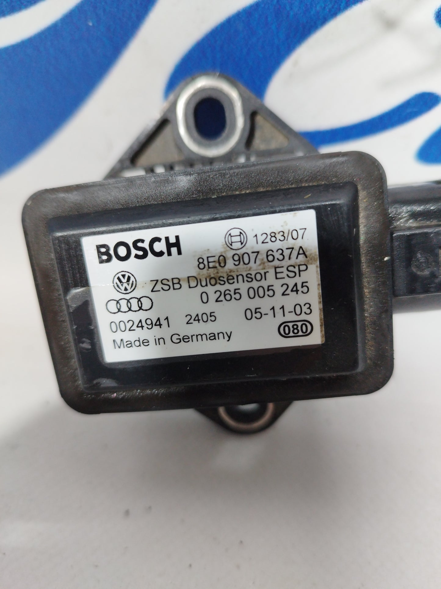 Yaw sensor Audi A4 2003 code 8E0907637a ecoAC850