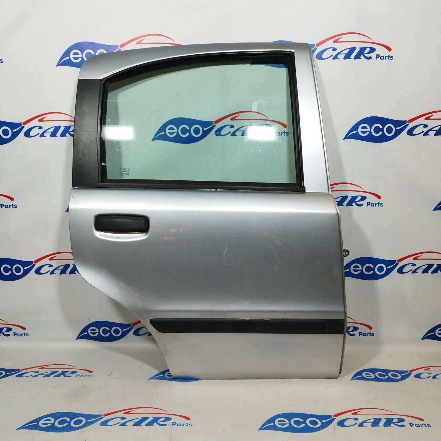 Hintere rechte Tür, silbergrau, Fiat Panda 2010 ecoAC998