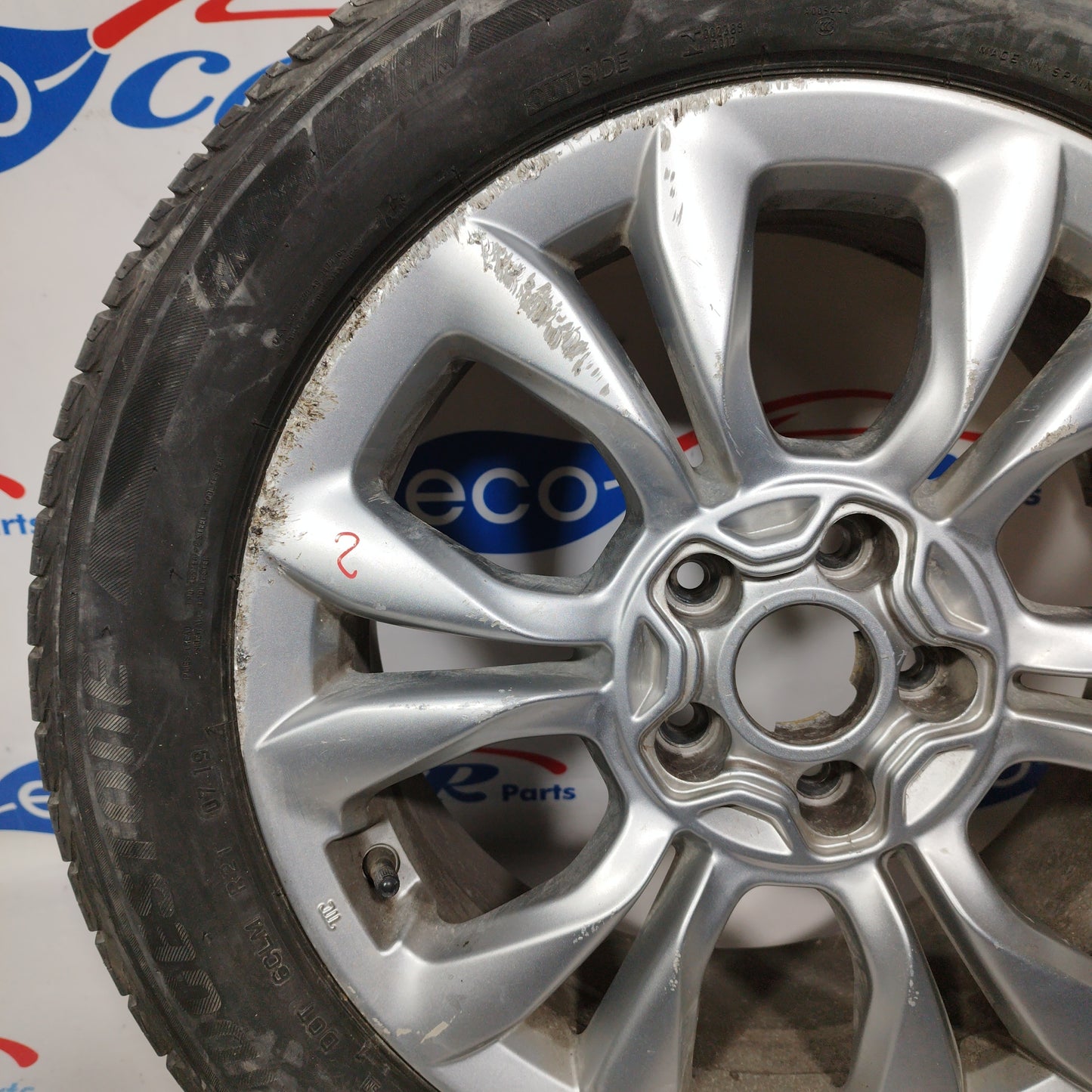 2 17-Zoll-Leichtmetallfelgen mit Reifen Fiat 500x 2014 ecoAC1280