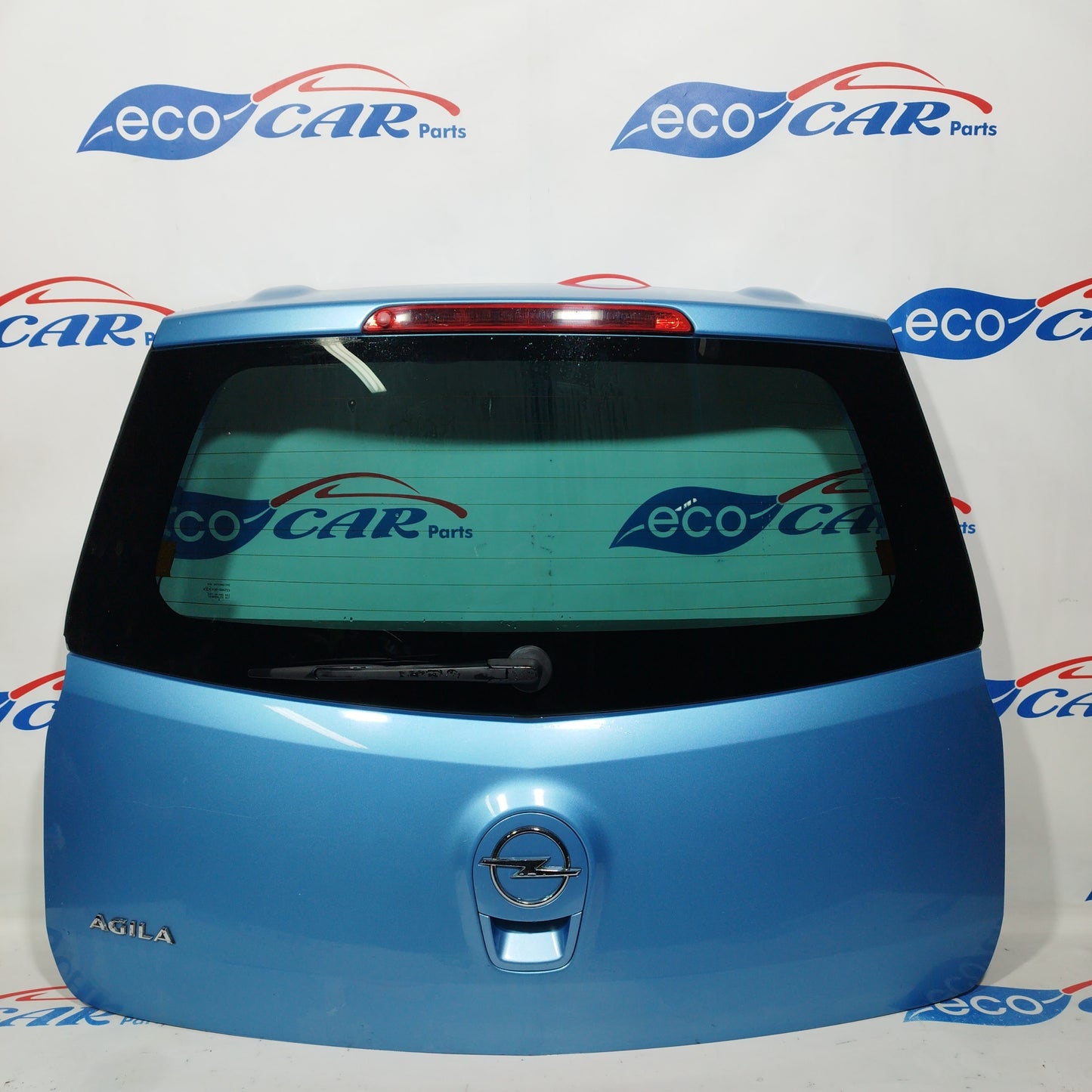 Opel Agila 2008 ecoAC1288 blaue Heckklappe