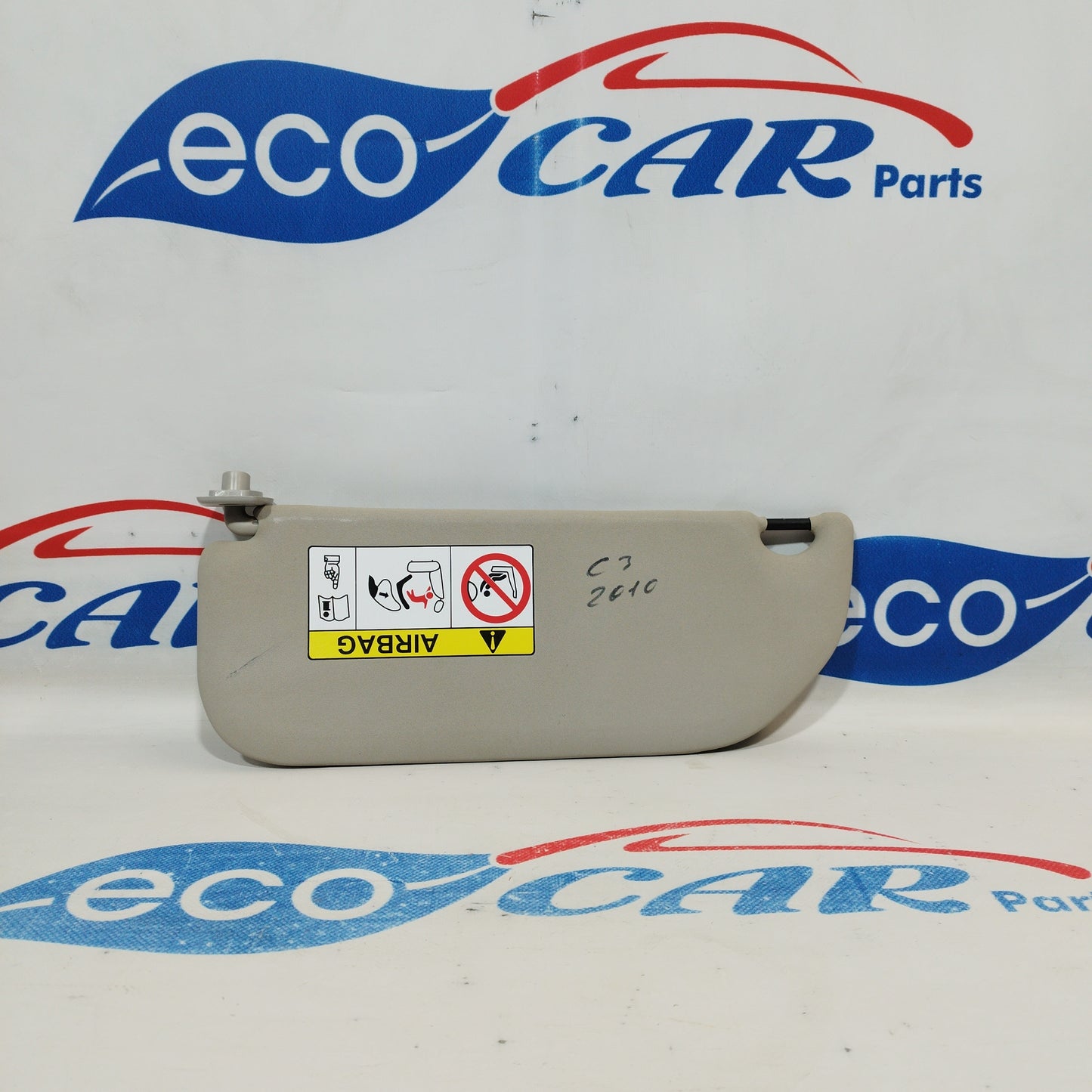 Right sun visor beige Citroen C3 2010 ecoac1345