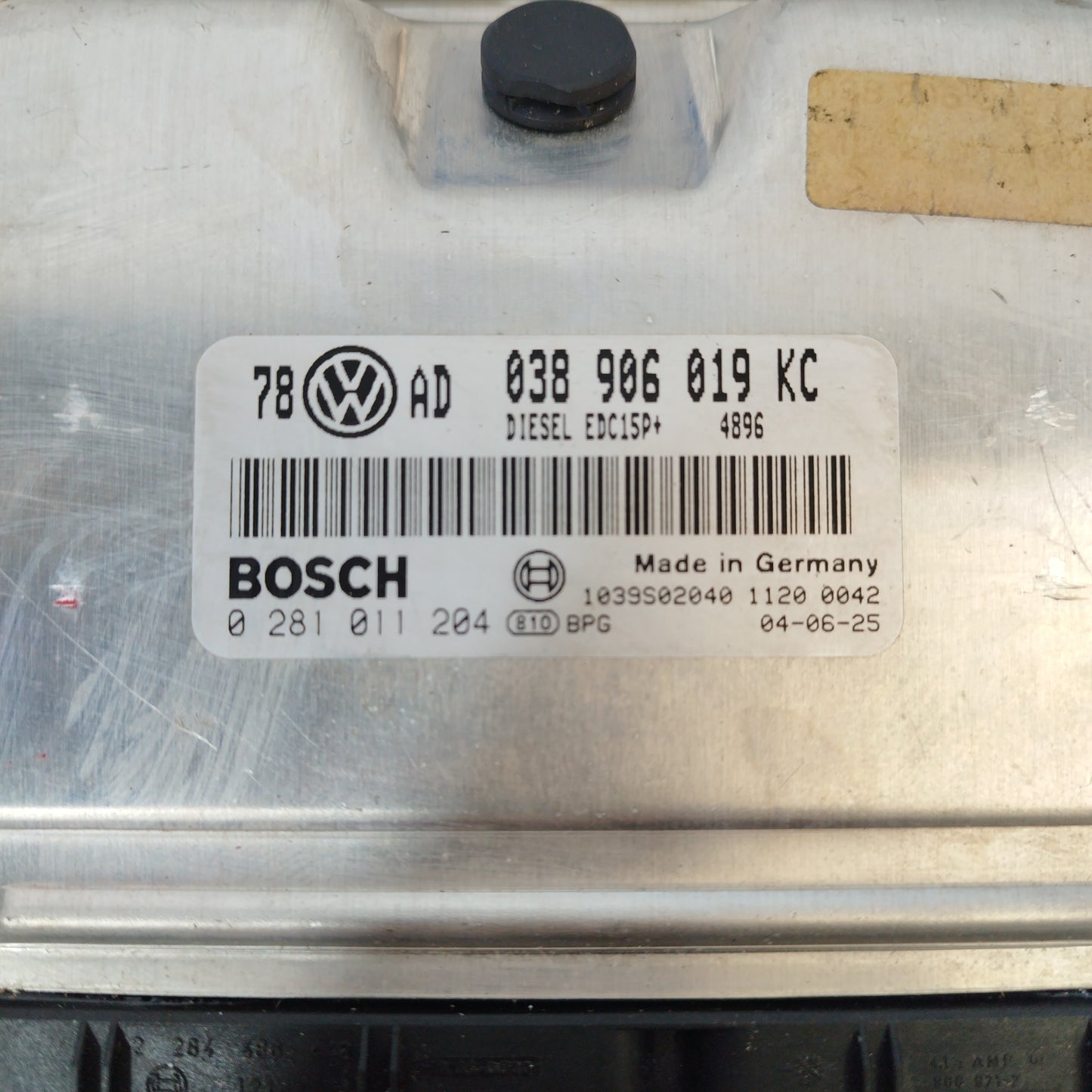 Volkswagen Passat 2004 1.9 tdi engine control unit code 0281011204 ecoAC1601