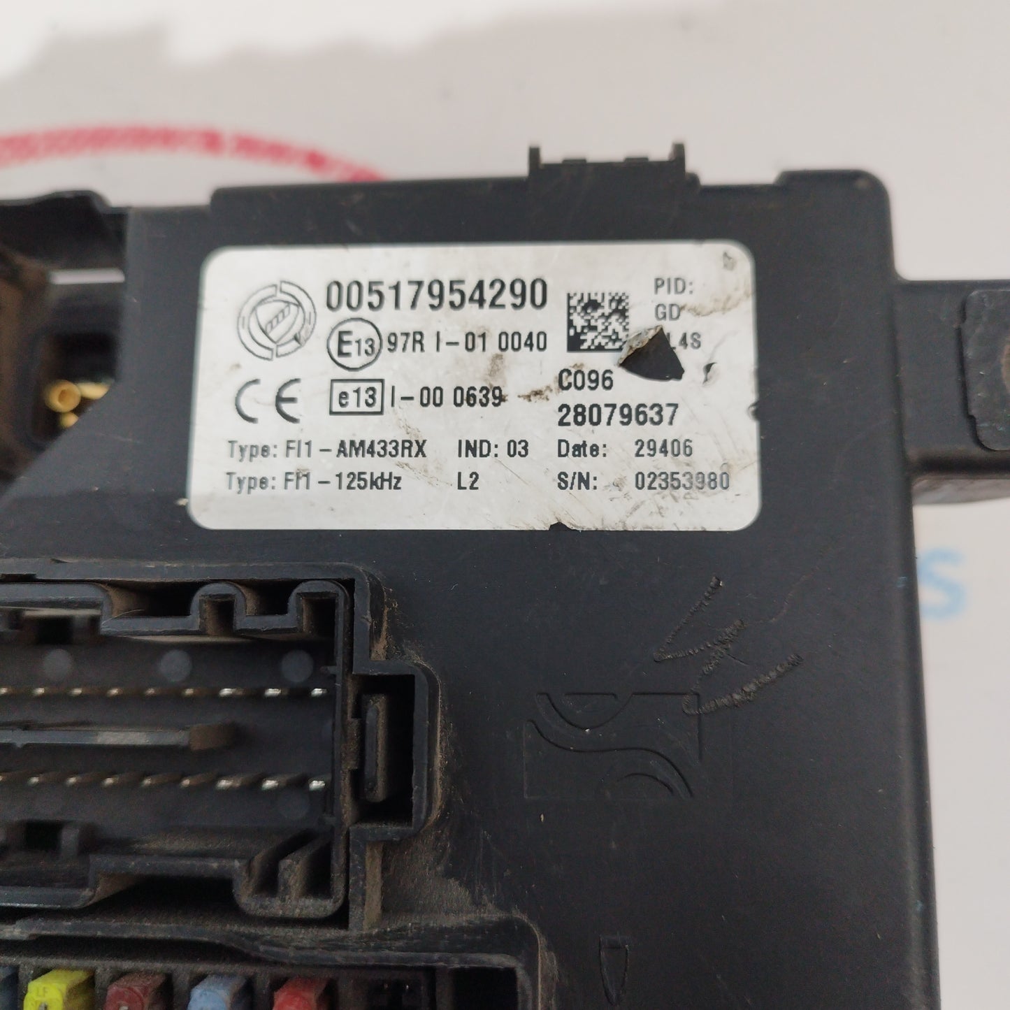 Zündsatz Fiat Grande Punto 2010 1,3 mtj 90cv Code: 51795231 ecoAC1963