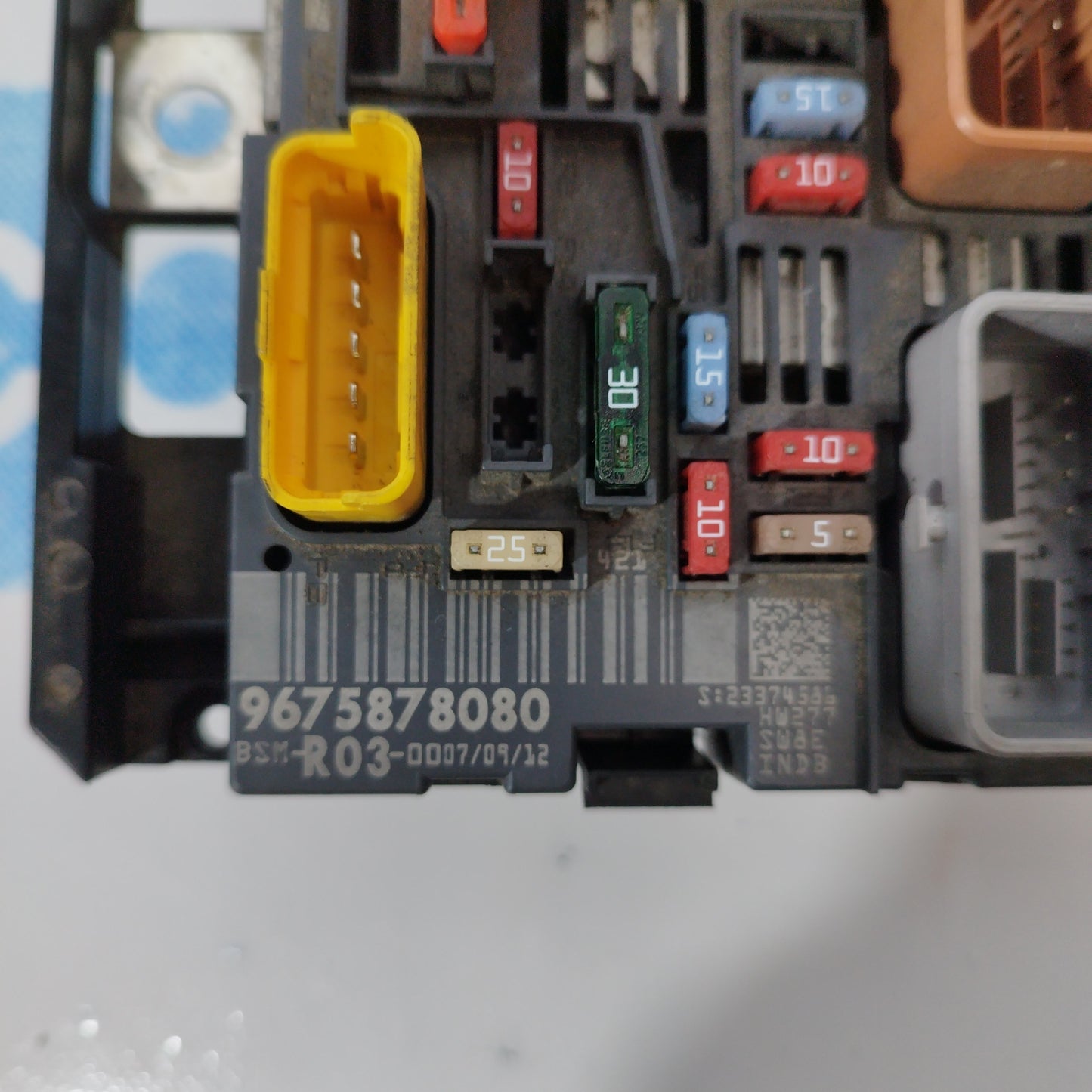 Fuse control unit Fiat Scudo/Citroen C3 2012 code 9675878080 R03 ecoAC1969