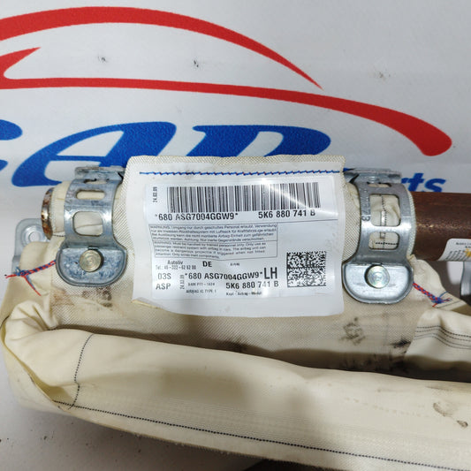 Left side airbag Volkswagen Golf 6 2009 code: 5k6880741b ecoAC2048