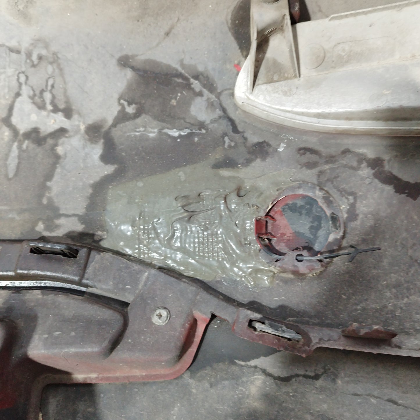Paraurti posteriore rosso Fiat Punto evo 2011 bicolore ecoAC2401