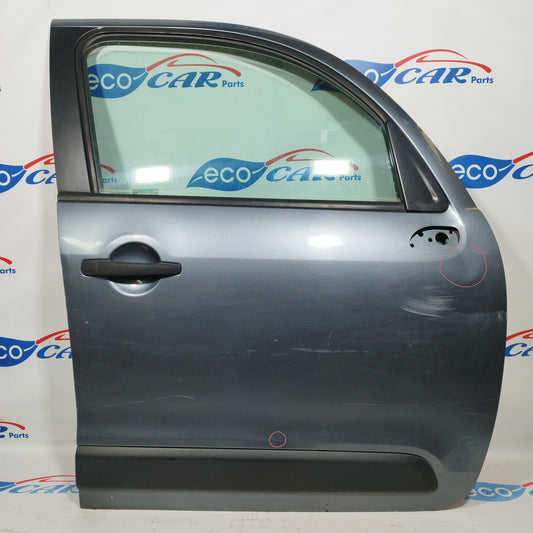 Dark gray right front door Citroen C3 picasso 2009 ecoAC2587