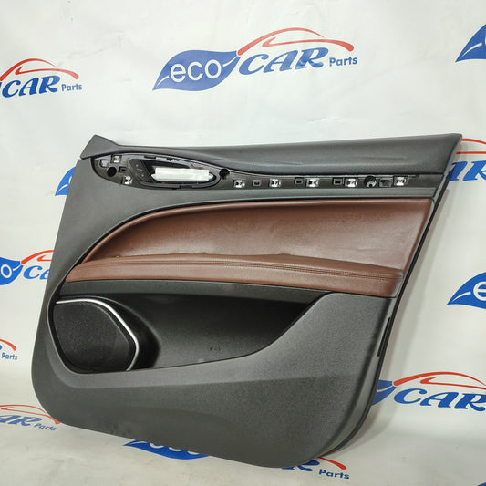 Pannello interno anteriore dx in pelle marrone Alfa Romeo Stelvio ecoAG1132