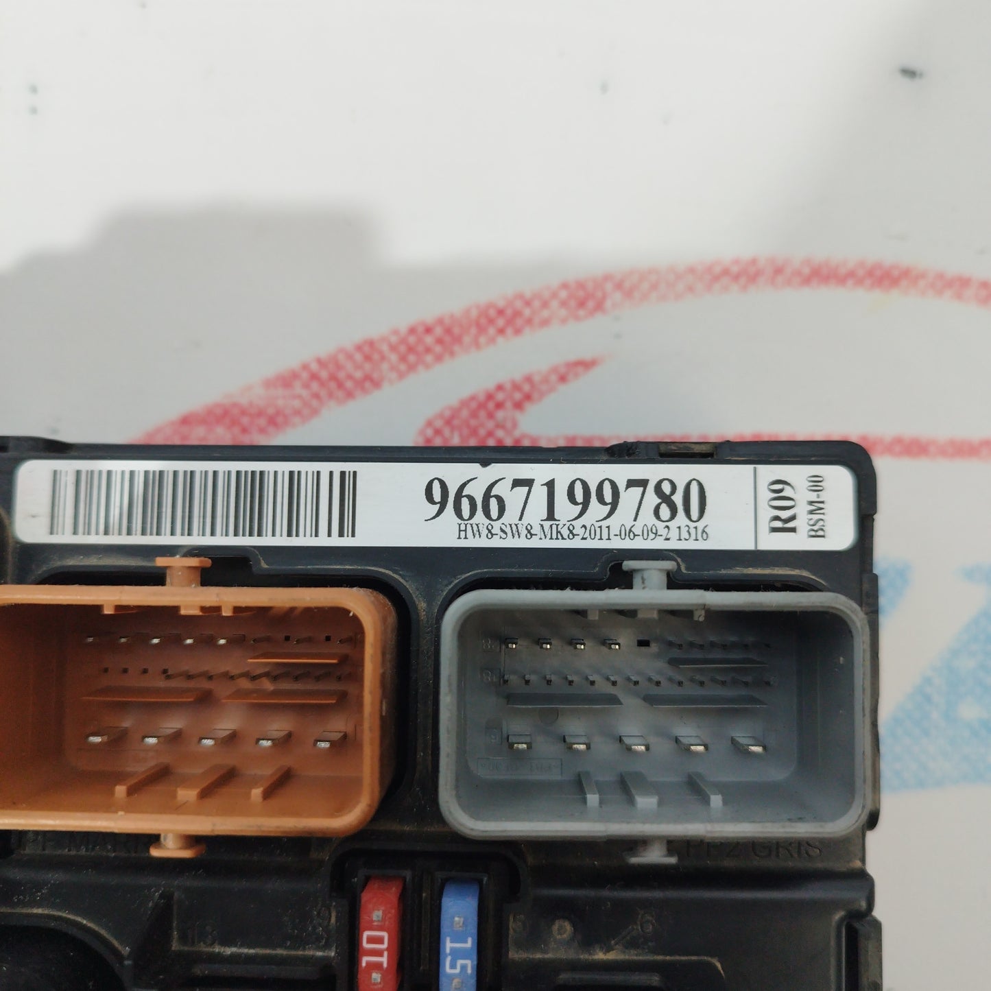 Centralina porta fusibili Citroen C3/Peugeot 207/Fiat scudo 2011 cod. 9667199780 R09 ecoAC2597