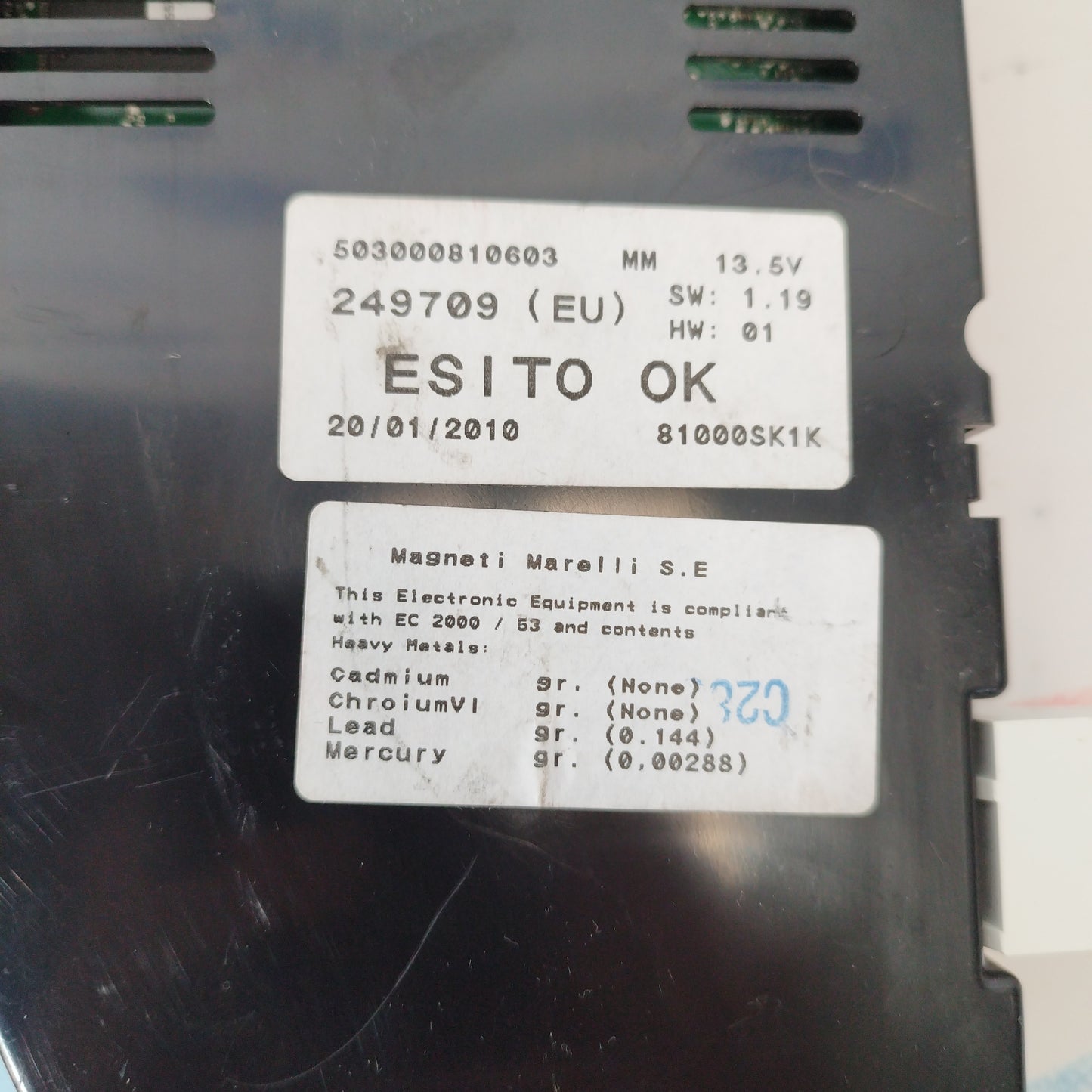 Quadro strumenti Maserati Quattroporte 4.7tb 2012 ecoAC2742
