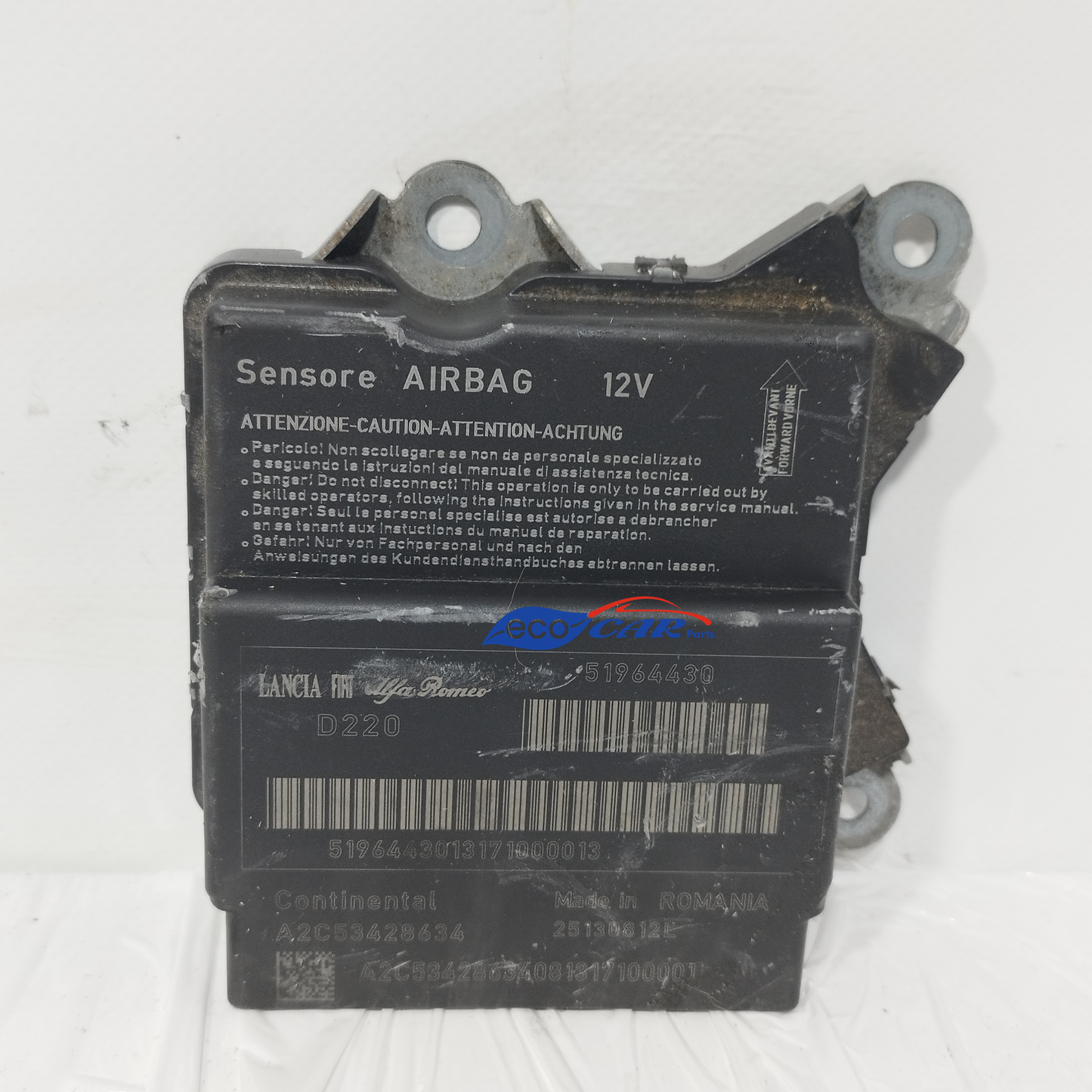 Fiat 500 L 2013 Komplettes Airbag-Kit Code: 51964430 ecoAC12802