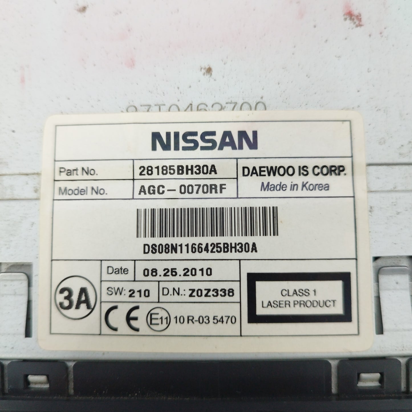 Autoradio bluetooth Nissan Qashqai 2010 codice 28185bh30a ecoac3332