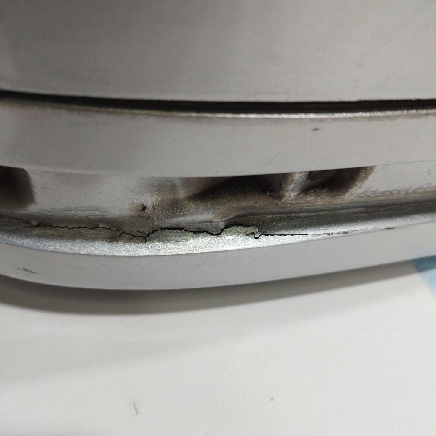 Volkswagen Touran 2007 ecoAC3439 Silbergraue Heckstoßstange