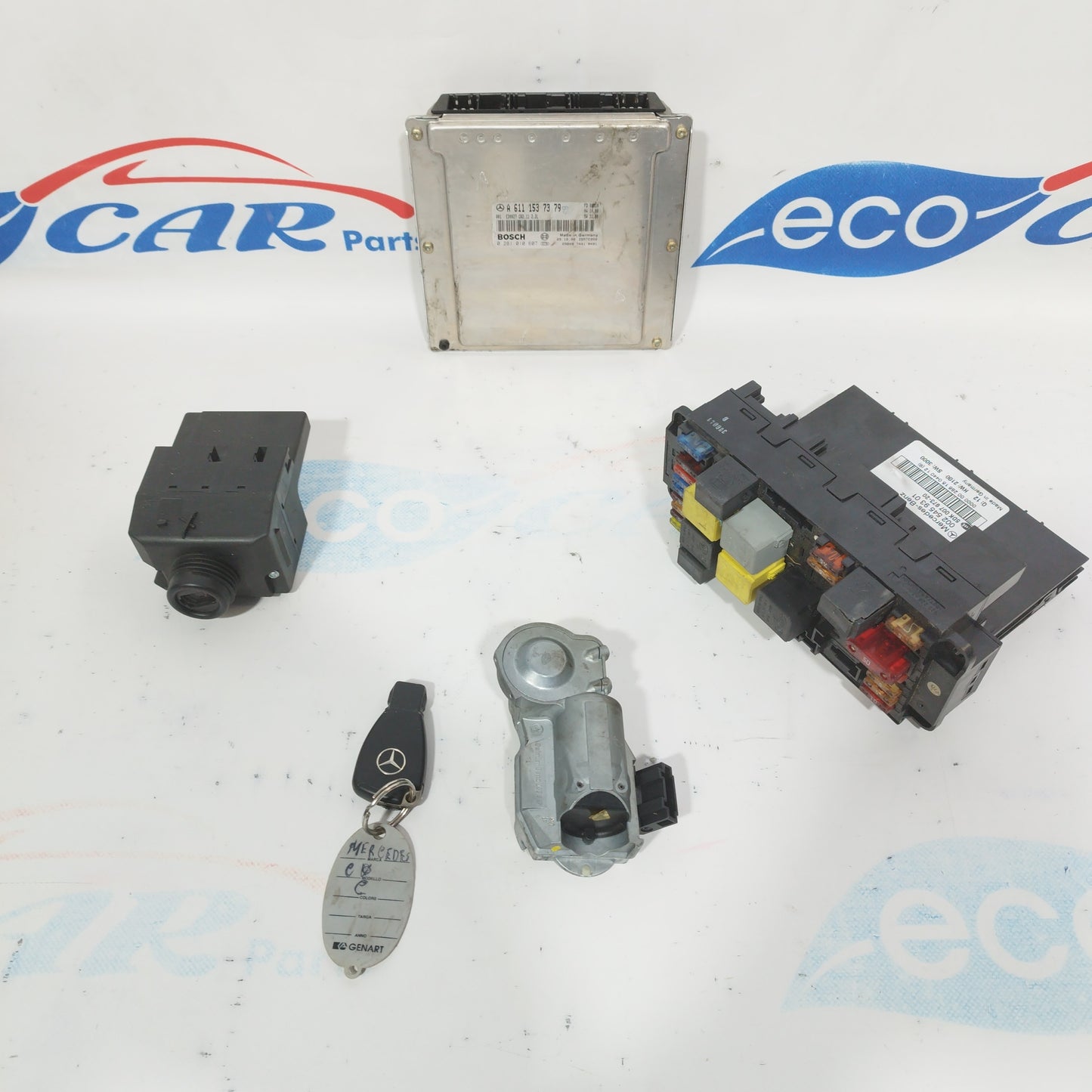 Kit accensione Mercedes Classe C W203 2.2 cdi 2001 Bosch 0281010607/ Mercedes a6111537379 ecoAC3478