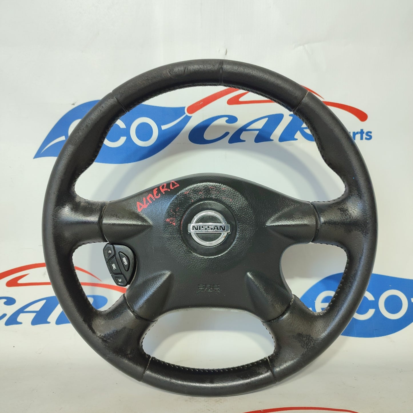 Steering wheel with controls and airbag Nissan Almera 2005 ecoAG1424