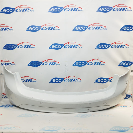Rear bumper with parking sensors white Opel Meriva B 2012 code: 13267966 ecoac3687