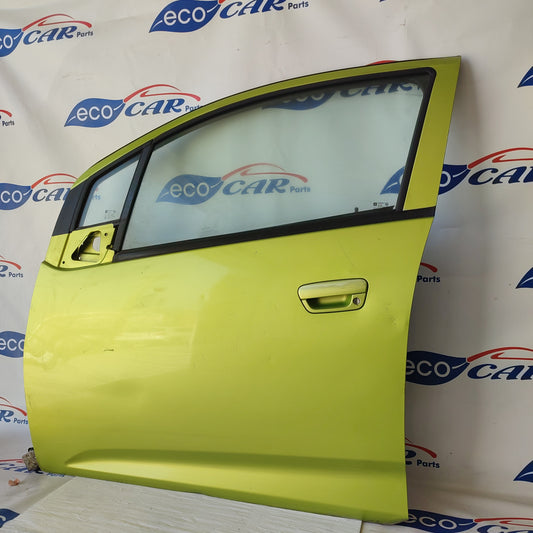 Grüne Vordertür links Chevrolet Spark 2009 ecoAG1592