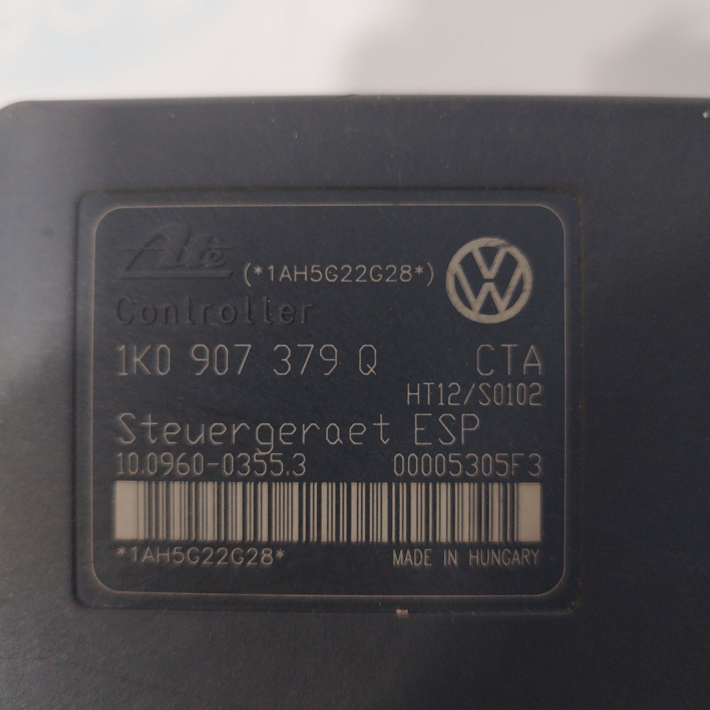 Abs Audi A3 / Volkswagen Golf 5 2.0 tdi 140cv 2007 codice: 1k0907379Q ecoAC3950