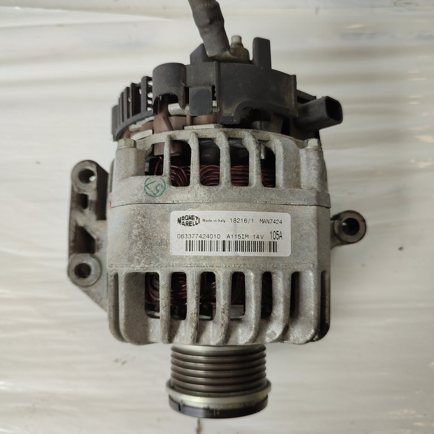 Alternatore Fiat Grande Punto 1.3 mtj 105A cod: 063377424010 ecoAG1610