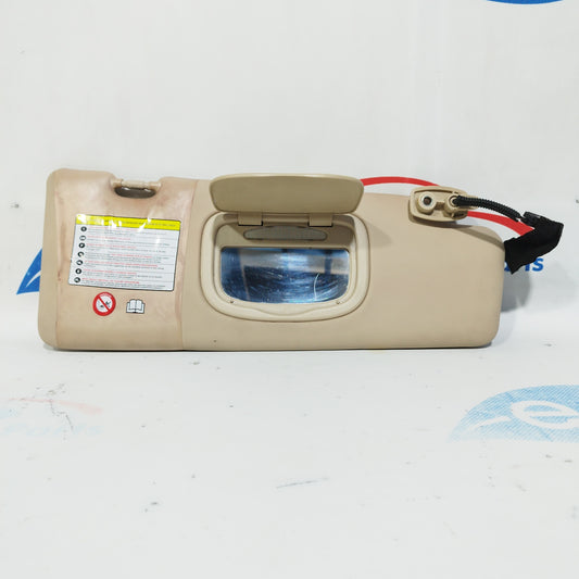 Beige right sun visor with light Lancia Delta 2011 ecoAC3980