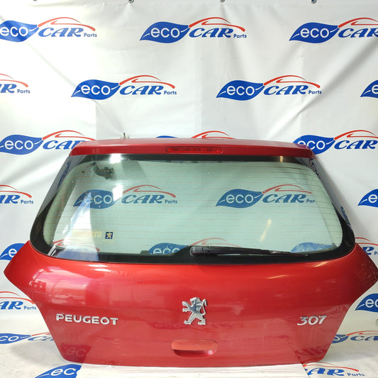 Burgunderrote Heckklappe Peugeot 307 2005 ecoAG1744