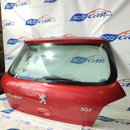 Burgunderrote Heckklappe Peugeot 307 2005 ecoAG1744