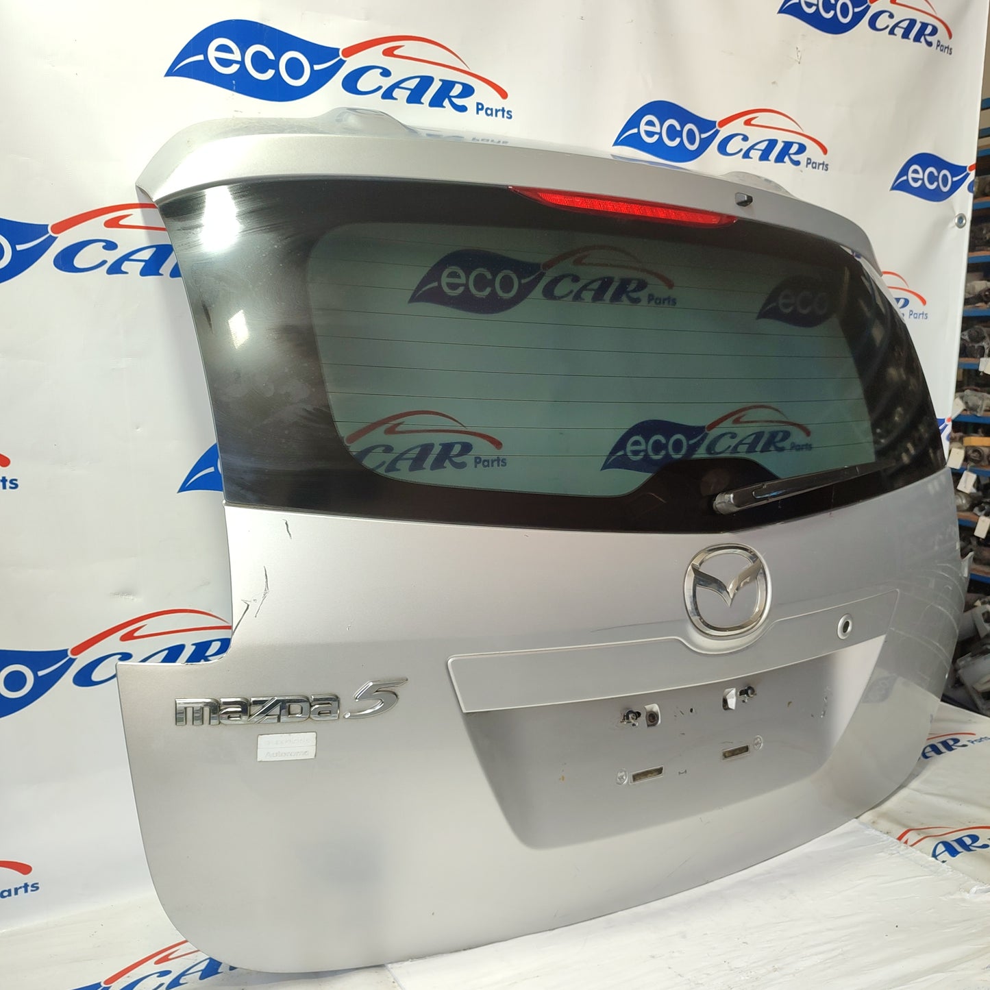 Mazda 5 2005 ecoAG1813 Silbergraue Heckklappe
