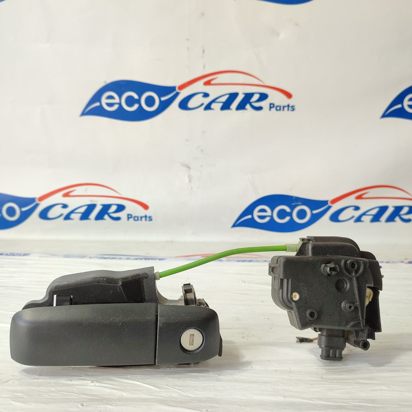 Left front external handle Fiat Idea black plastic 2005 ecoAG2198