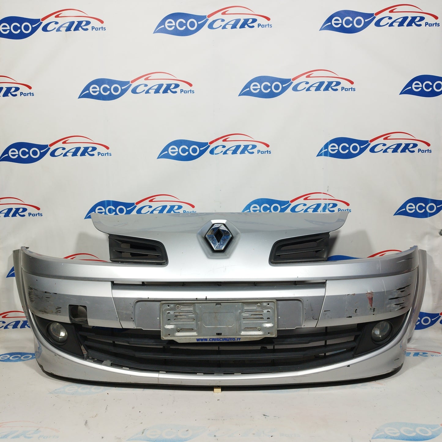 Silver gray front bumper Renault Modus 2010 ecoAC4380
