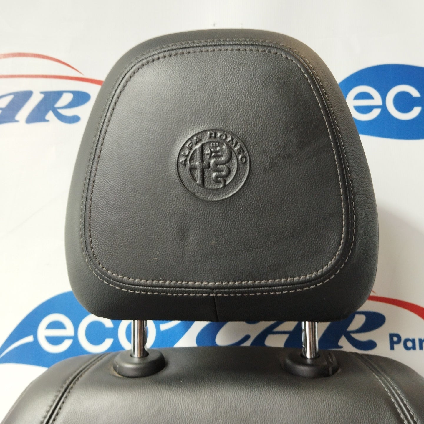 Tappezzeria completa in pelle nera Alfa Romeo Stelvio 2019 ecoAG2282