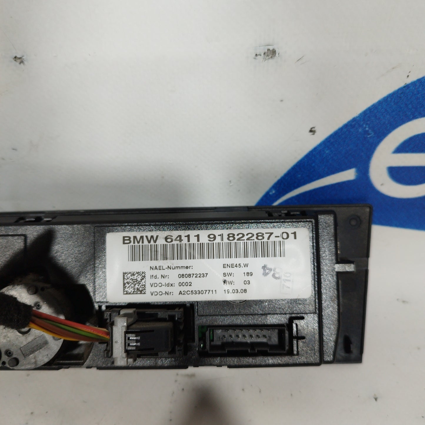 Climate control panel BMW Serie 1 e87 2008 code: 6411918228701 ecoAC4449