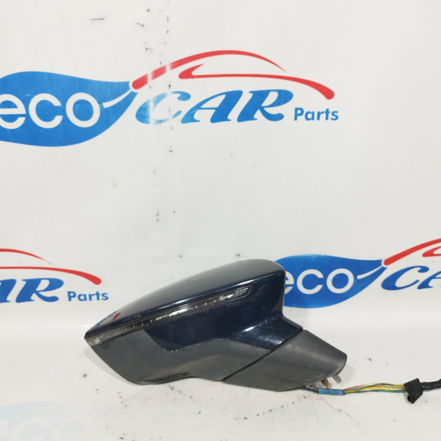 Dark blue right mirror Seat Leon 2015 2 pins 12 wires cod. e9026684 ecoAC4500