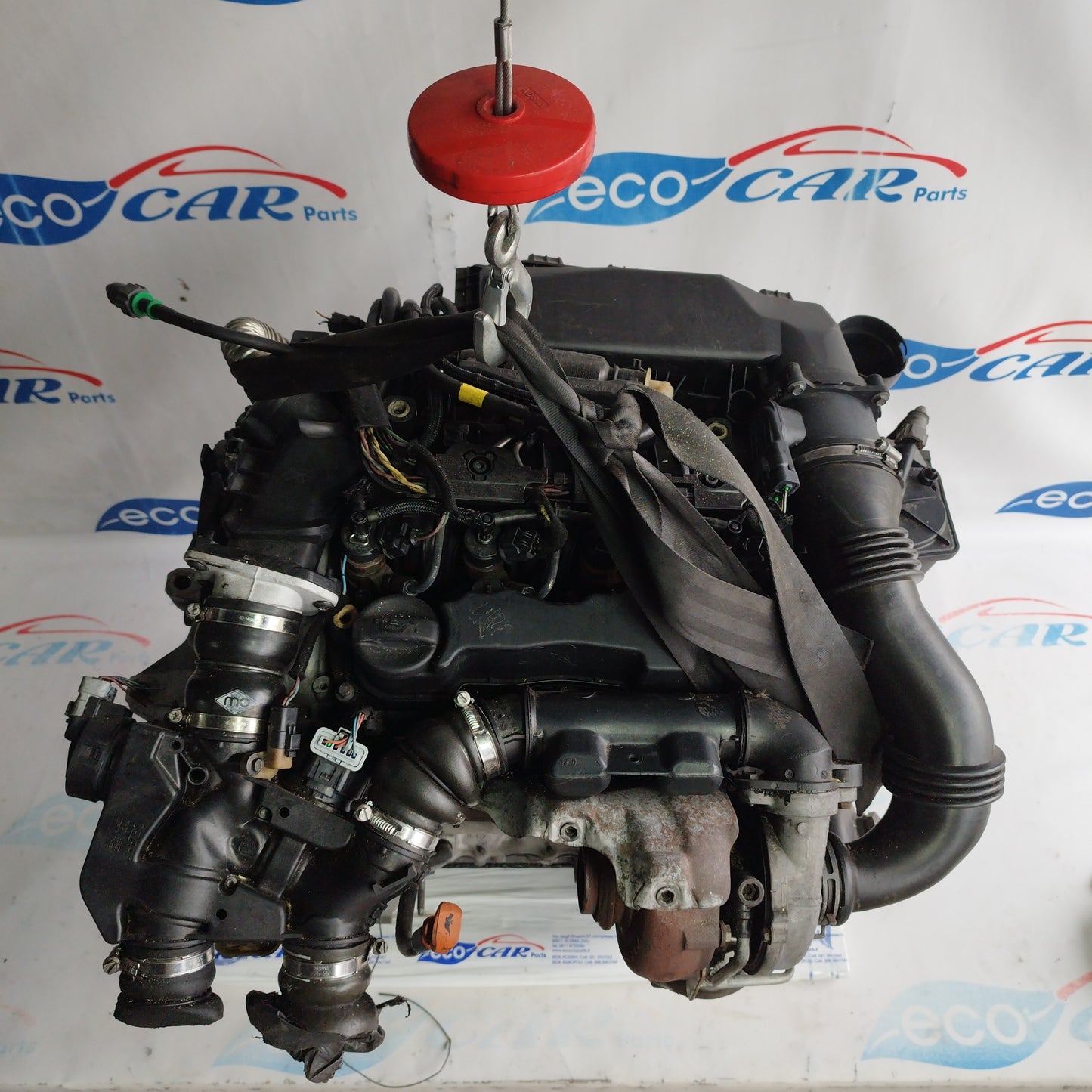 Motore Peugeot 308 / 207 1.6 hdi 16v 110cv 2012 codice 9H01 Impianto Bosch ecoAC4564