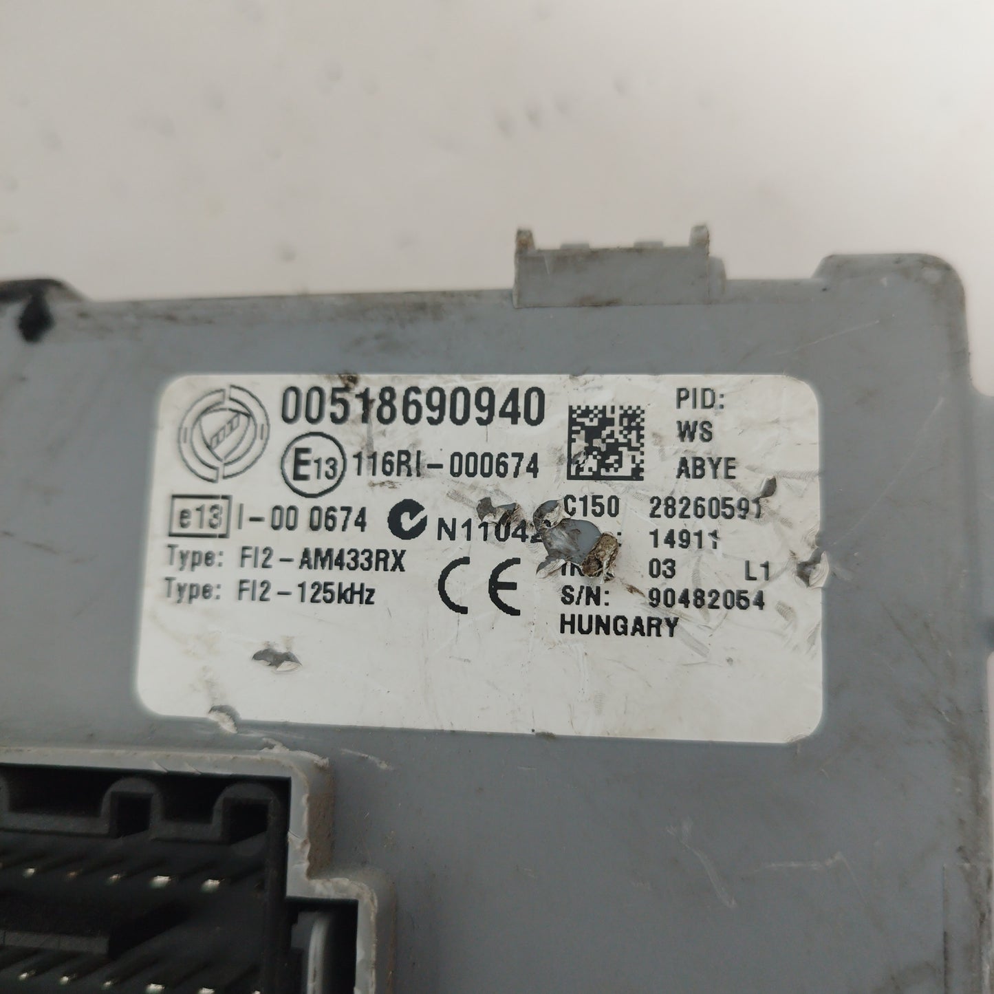 Fiat Punto Evo 1.2b 2011 Zündsatzcode iaw 5sf9.a8 ecoAC4617