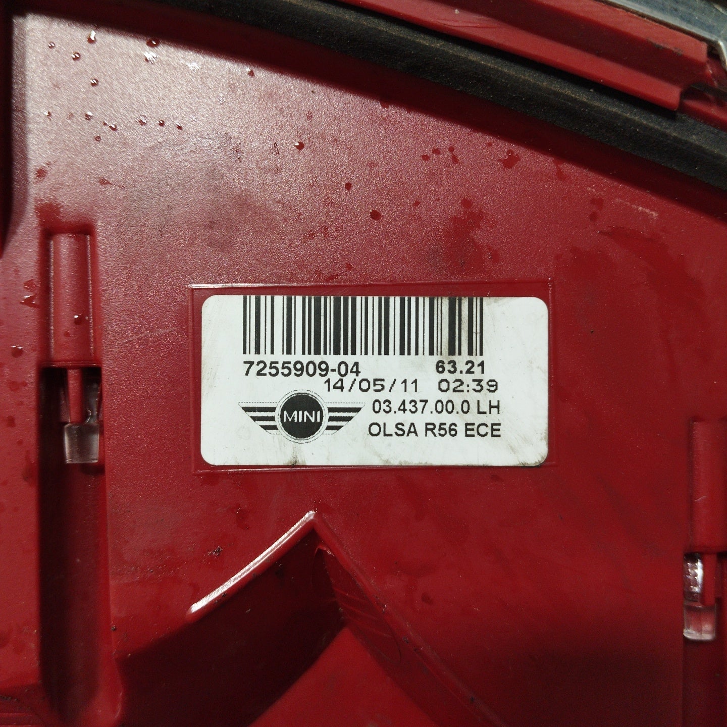 Linke Rückleuchte Mini Cooper R56 Code 7255909-04 ecoAG2445