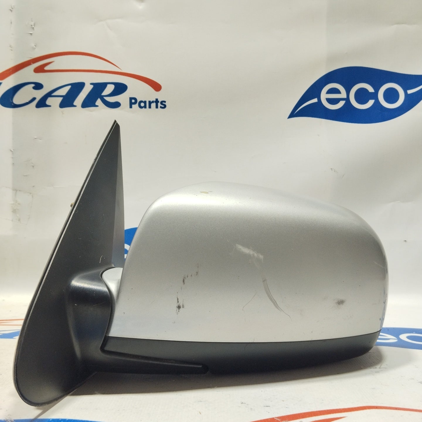 Elektrischer linker Außenspiegel, silbergrau, Hyundai Santa Fe, Baujahr 2006, 5-polig, ecoAG2456