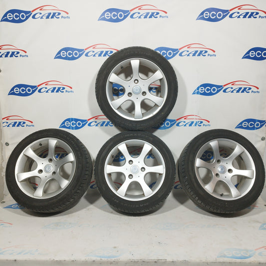 15 inch alloy wheels 5 with tires Smart Fortwo 450 2005 code: 0015436v001 ecoAC4677